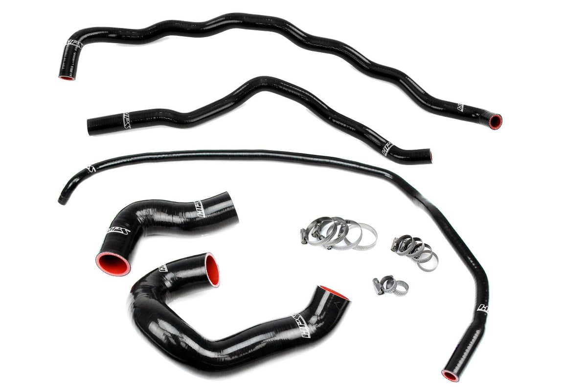 57-1860-BLK HPS Black Silicone Radiator and Heater Hoses 2007-2013 Bmw 335I 335IX 335IS N54/N55 3.0L Turbo E90/E92/E93