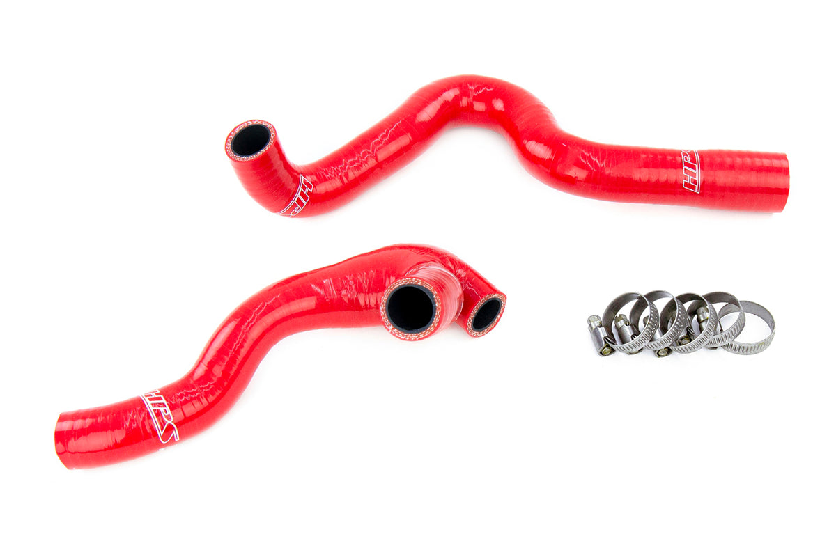 57-1934-RED HPS Red Silicone Breather Hoses 2003-2006 Volkswagen Golf MK4 1.8T Turbo Late Awp Engine