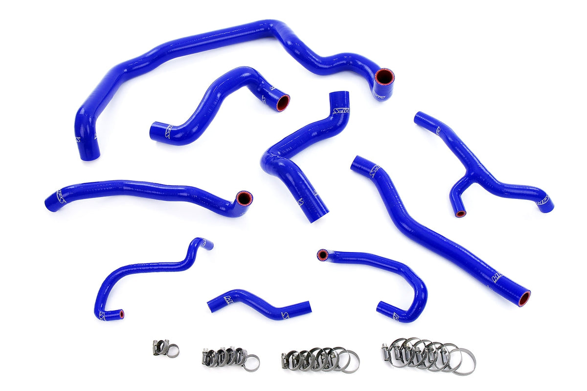 57-1997-BLUE HPS Blue Silicone Radiator Heater Water Pump Expansion Tank Coolant Hoses 2011-2015 Mini Cooper 1.6L Turbo (N18) Manual Trans