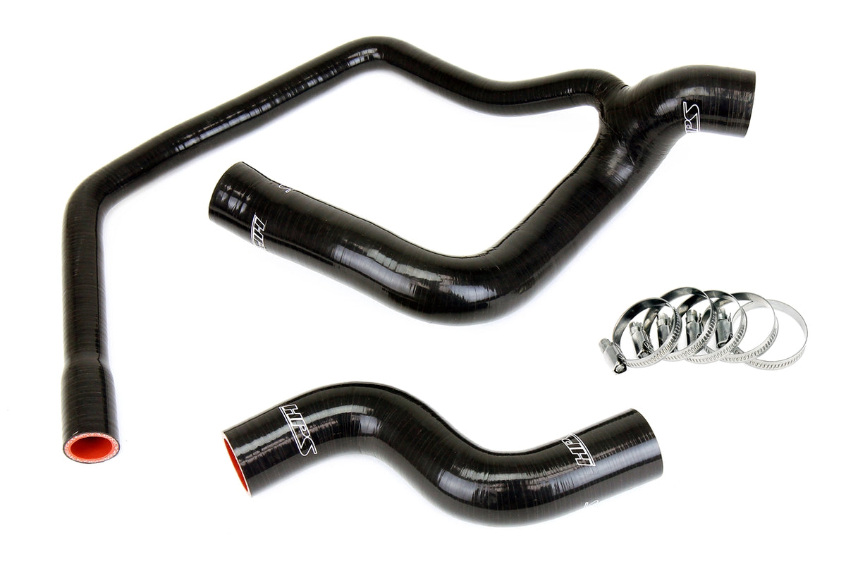 57-2032-BLK HPS Black Silicone Radiator Hoses 1986-1987 Mercedes-Benz 300SDL 3.0L Diesel Turbo