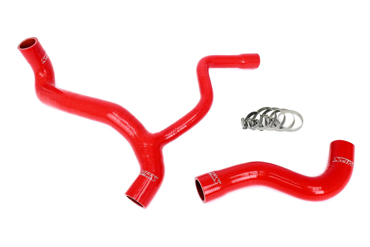 57-2040-RED HPS Red Silicone Radiator Hoses 1986-1987 Mercedes-Benz 190E 2.3-16 Sedan 2.3L DOHC