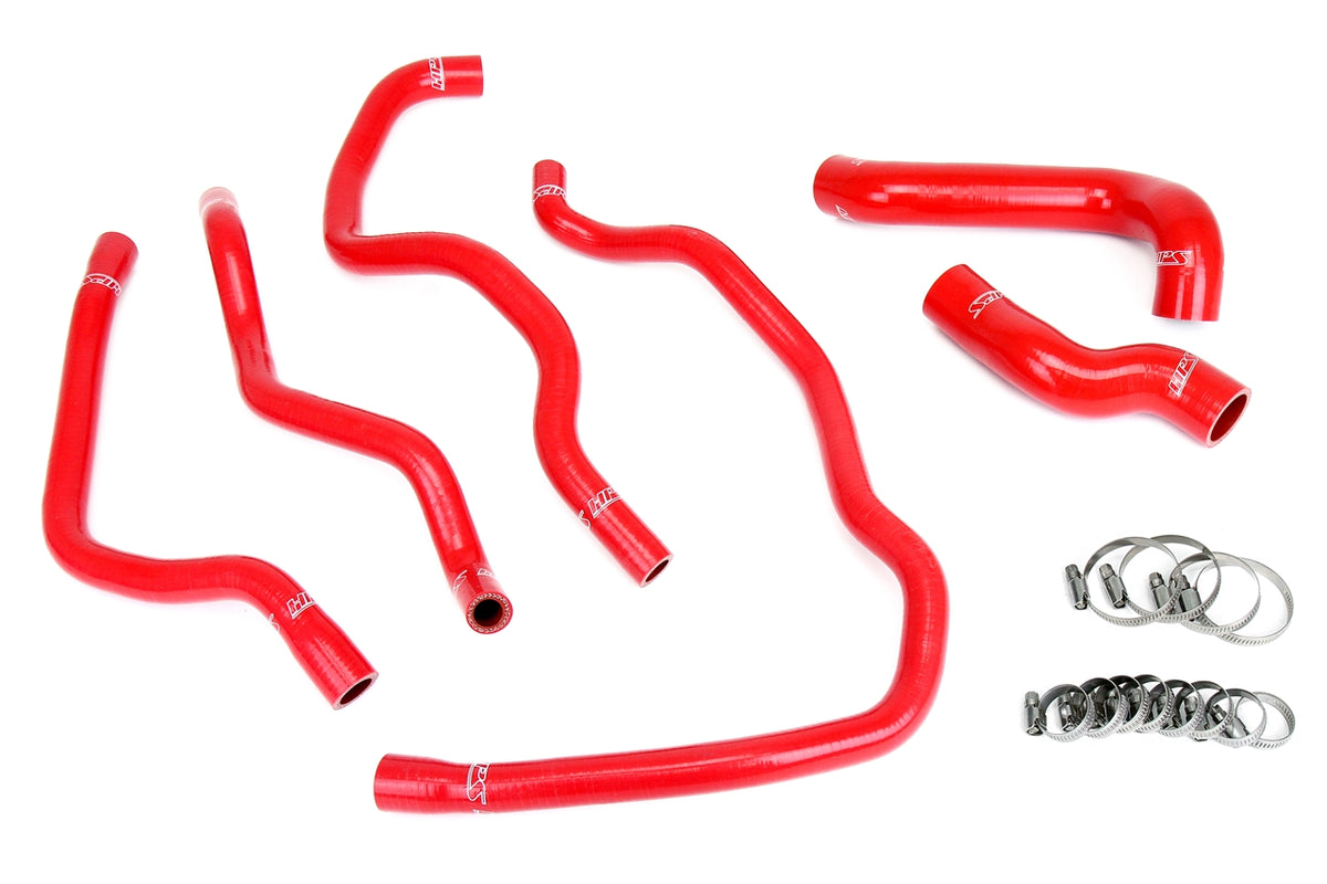 57-2076-RED HPS Red Silicone Radiator and Heater Hoses 2001-2005 Bmw 325XI 2.5L M52TU/M54 (E46)