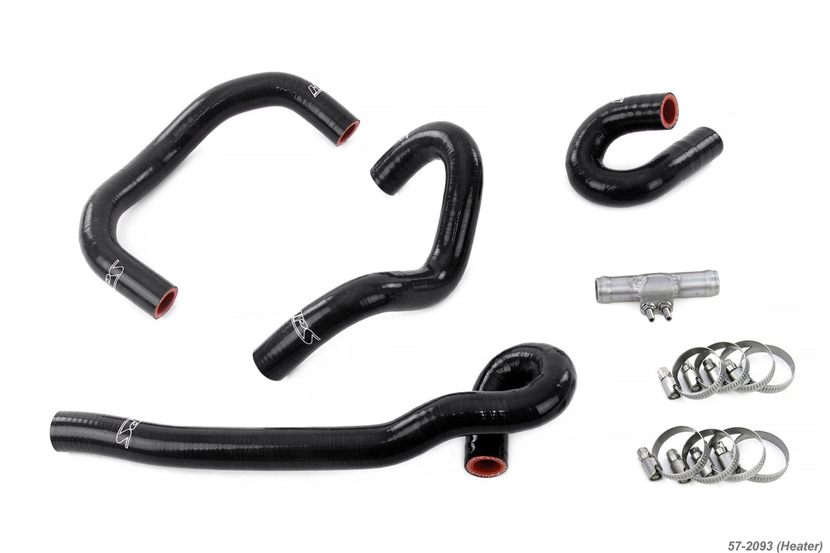 57-2093-BLK HPS Black Silicone Heater Hoses 1995-1998 Nissan Skyline GTR R33 RB26DETT Twin Turbo