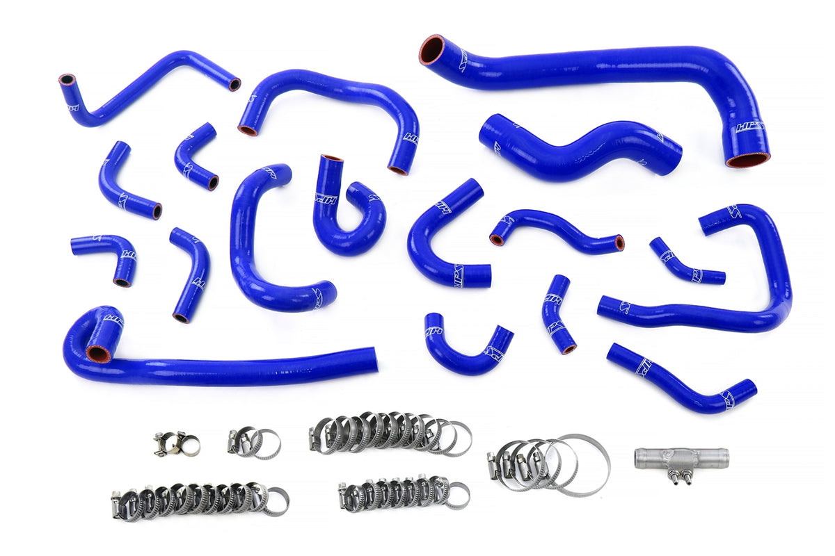 57-2136-BLUE HPS Blue Silicone Radiator Heater Ancillary and Breather Hoses 1995-1998 Nissan Skyline GTR R33 RB26DETT Twin Turbo