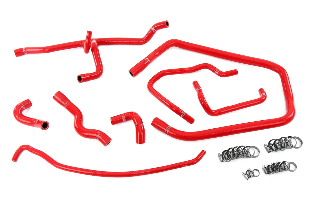 57-2137-RED HPS Red Silicone Heater Throttle Body and Expansion Tank Coolant Hoses 1992-1995 Bmw 325I 325IS 2.5L E36 M50