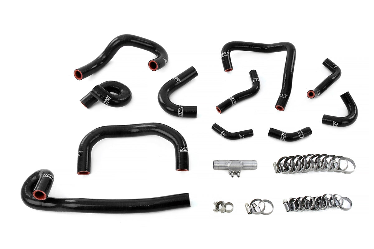 57-2139-BLK HPS Black Silicone Heater and Ancillary Hoses 1995-1998 Nissan Skyline GTR R33 RB26DETT Twin Turbo