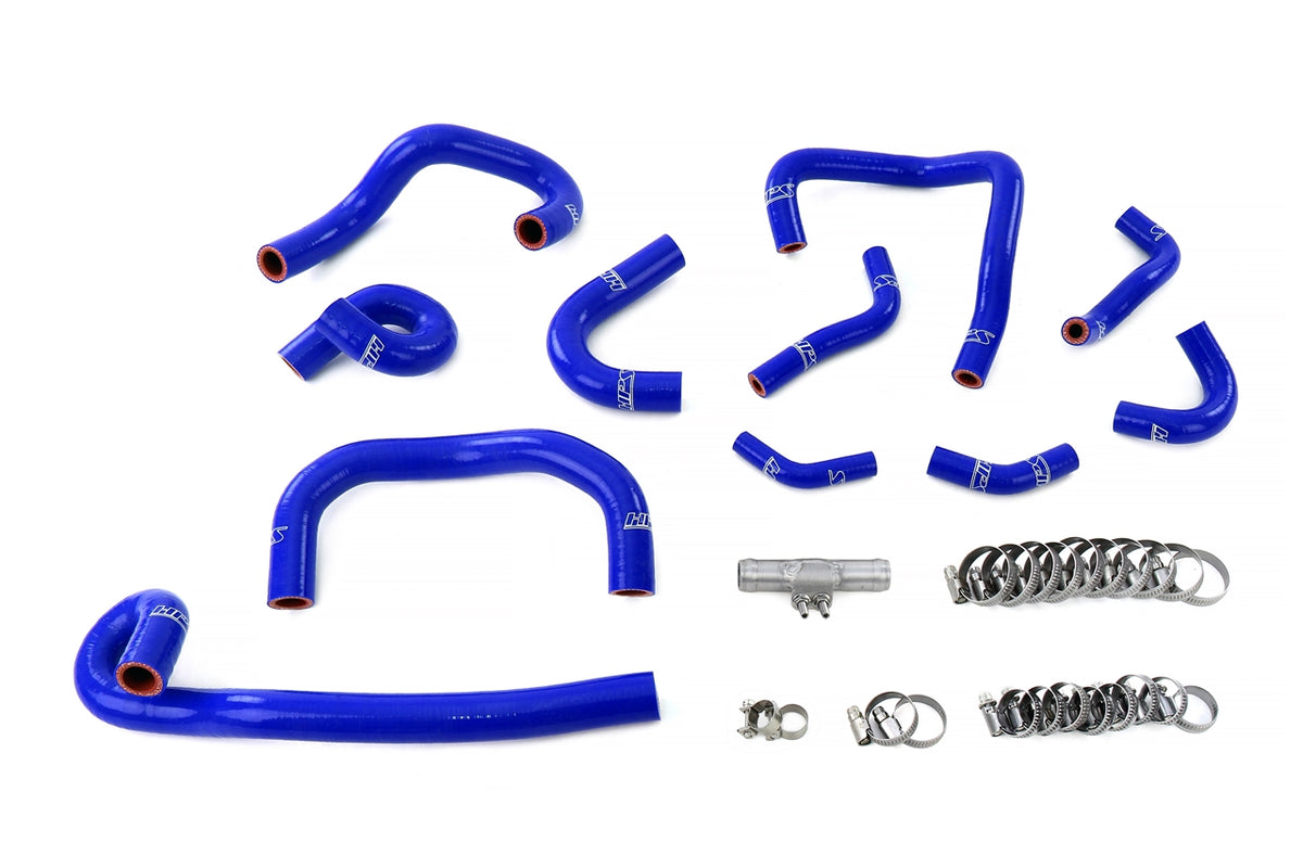 57-2139-BLUE HPS Blue Silicone Heater and Ancillary Hoses 1995-1998 Nissan Skyline GTR R33 RB26DETT Twin Turbo