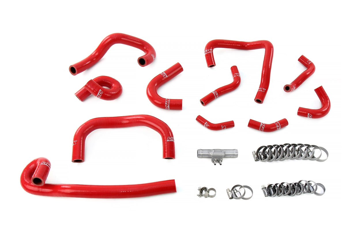 57-2139-RED HPS Red Silicone Heater and Ancillary Hoses 1995-1998 Nissan Skyline GTR R33 RB26DETT Twin Turbo