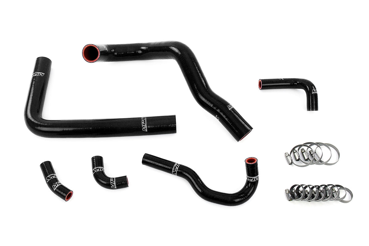 57-2148-BLK HPS Black Silicone Radiator and Heater Hoses 1993-2002 Toyota Supra Right Hand Drive 3.0L Turbo 2JZ-GTE JDM Non Vvt-I