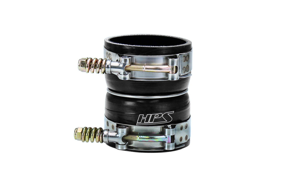 57-2237-BLK HPS Black Intercooler Boot 2008-2010 Ford F-250 Super Duty Powerstroke 6.4L Diesel Includes Spring Loaded T-Bolt Clamps