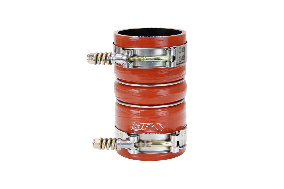 57-2239 HPS Orange Intercooler Boot 2003-2007 Ford F-250 Super Duty Powerstroke 6.0L Diesel Includes Spring Loaded T-Bolt Clamps
