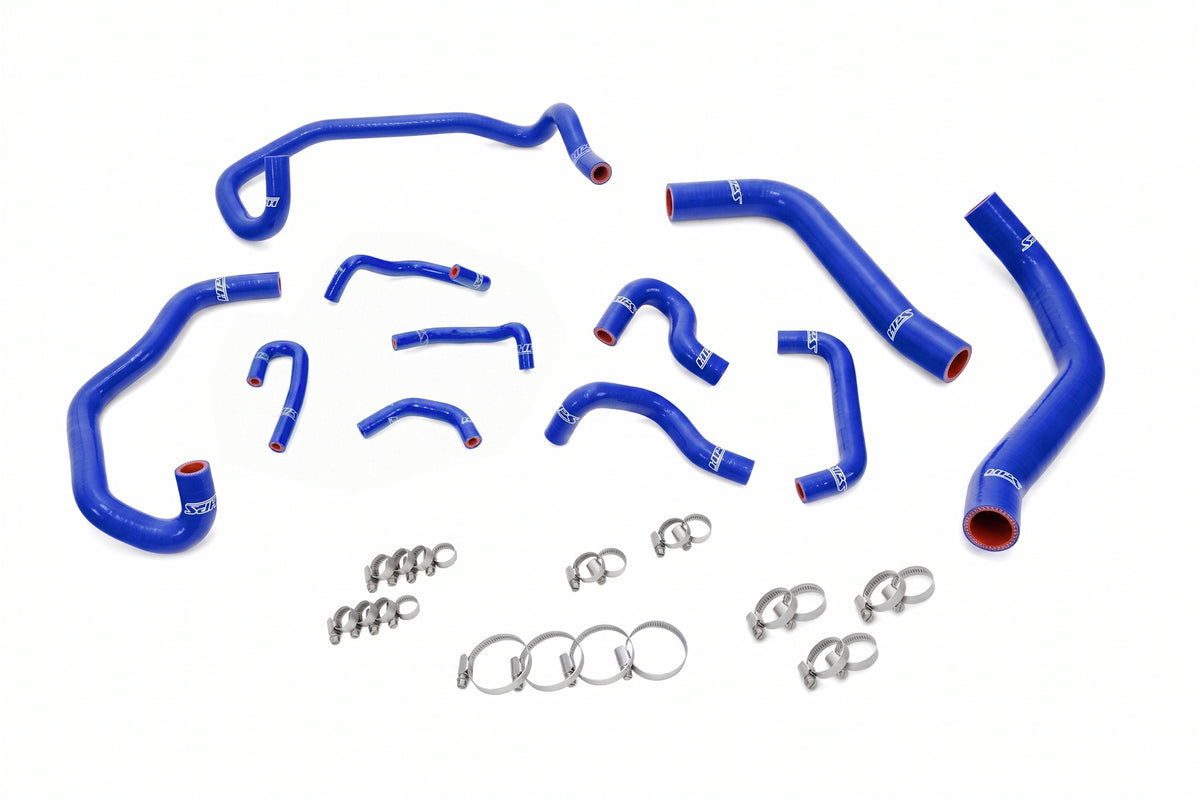 57-2280-BLUE HPS Blue Silicone Radiator Heater and Ancillary Hoses 2005-2015 Toyota Tacoma 4.0L V6