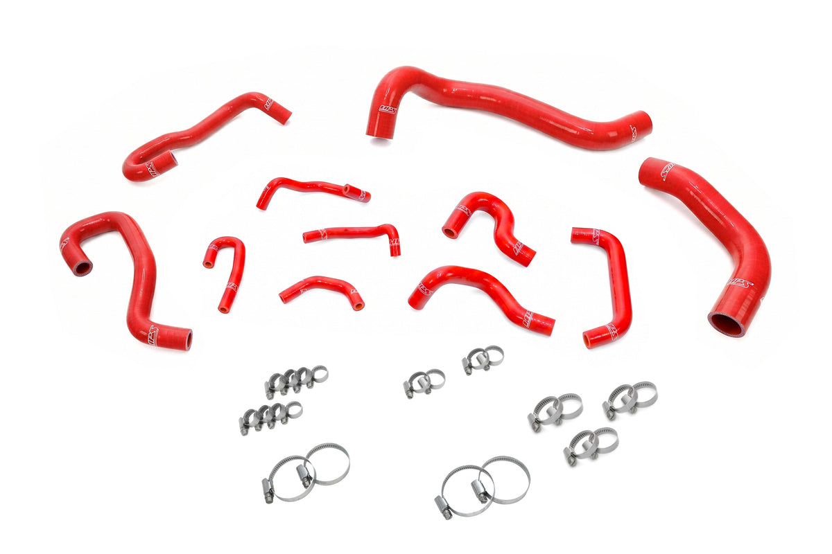 57-2282-RED HPS Red Silicone Radiator Heater and Ancillary Hoses 2007-2011 Toyota Tundra 4.0L V6