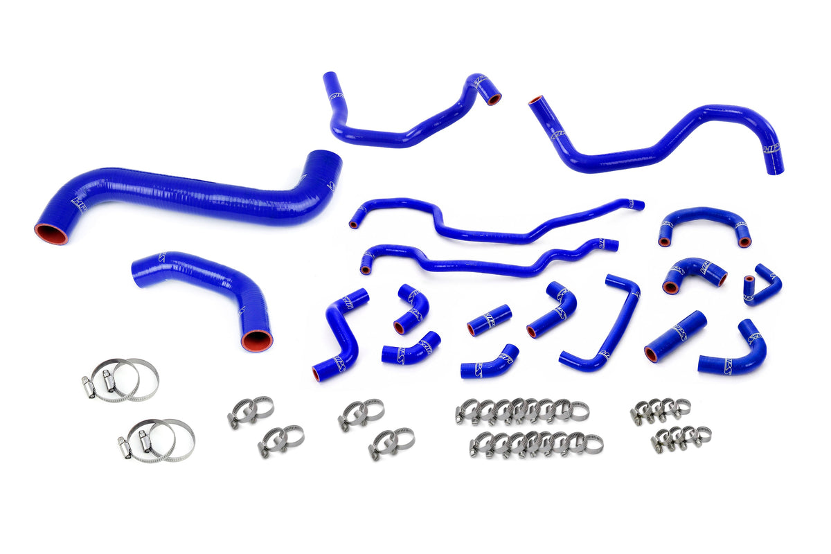 57-2318-BLUE HPS Blue Silicone Radiator Heater and Ancillary Hoses 2008-2014 Subaru Impreza WRX STI 2.5L Turbo