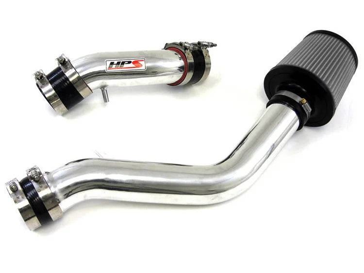 837-142P HPS Polish Long Ram Cold Air Intake for 2004-2008 Hyundai Tiburon 2.0L with Maf Sensor