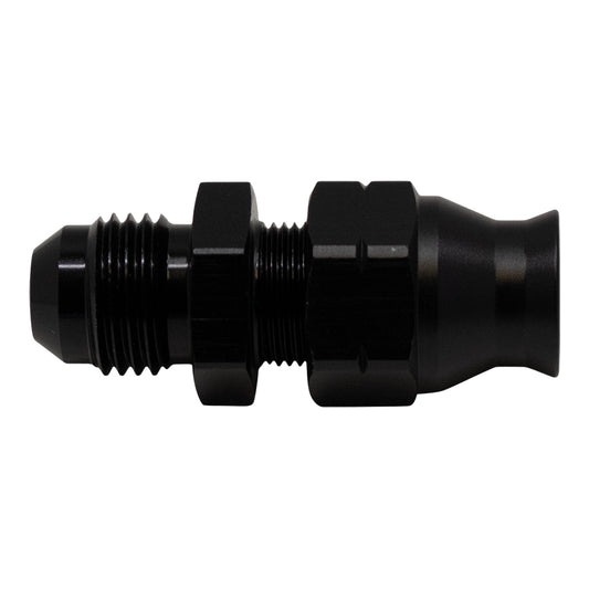 6-02-0108-B DeatschWerks 6AN Male Flare to 5/16in Hardline Compression Adapter - Anodized Matte Black