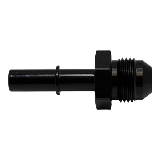 6-02-0113-B DeatschWerks 8AN Male Flare to 3/8in Male EFI Quick Connect Adapter - Anodized Matte Black