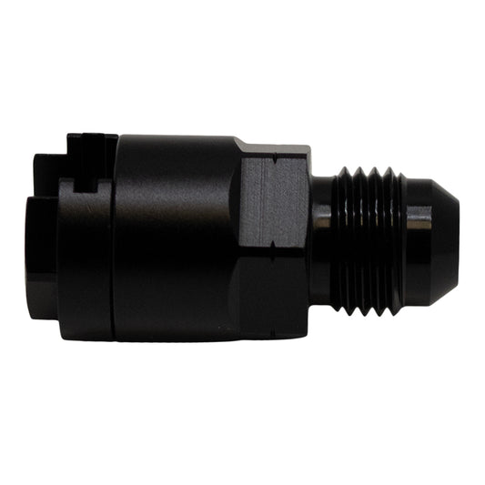 6-02-0121-B DeatschWerks 6AN Male Flare to 5/16in Female EFI Quick Connect Adapter - Anodized Matte Black