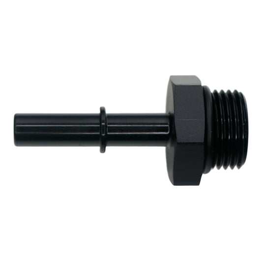 6-02-0123-B DeatschWerks 8AN ORB Male to 5/16in Male EFI Quick Connect Adapter - Anodized Matte Black