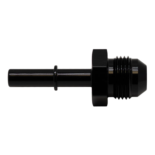 6-02-0138-B DeatschWerks 8AN Male Flare to 5/16in Male EFI Quick Connect Adapter - Anodized Matte Black