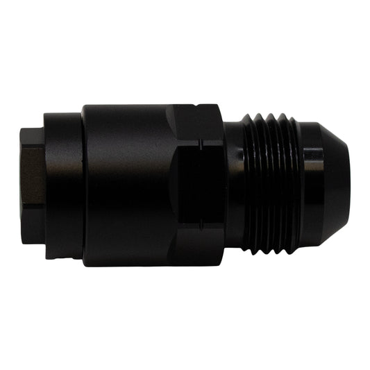 6-02-0143-B DeatschWerks 8AN Male Flare to 5/16in Female EFI Quick Connect Adapter - Anodized Matte Black
