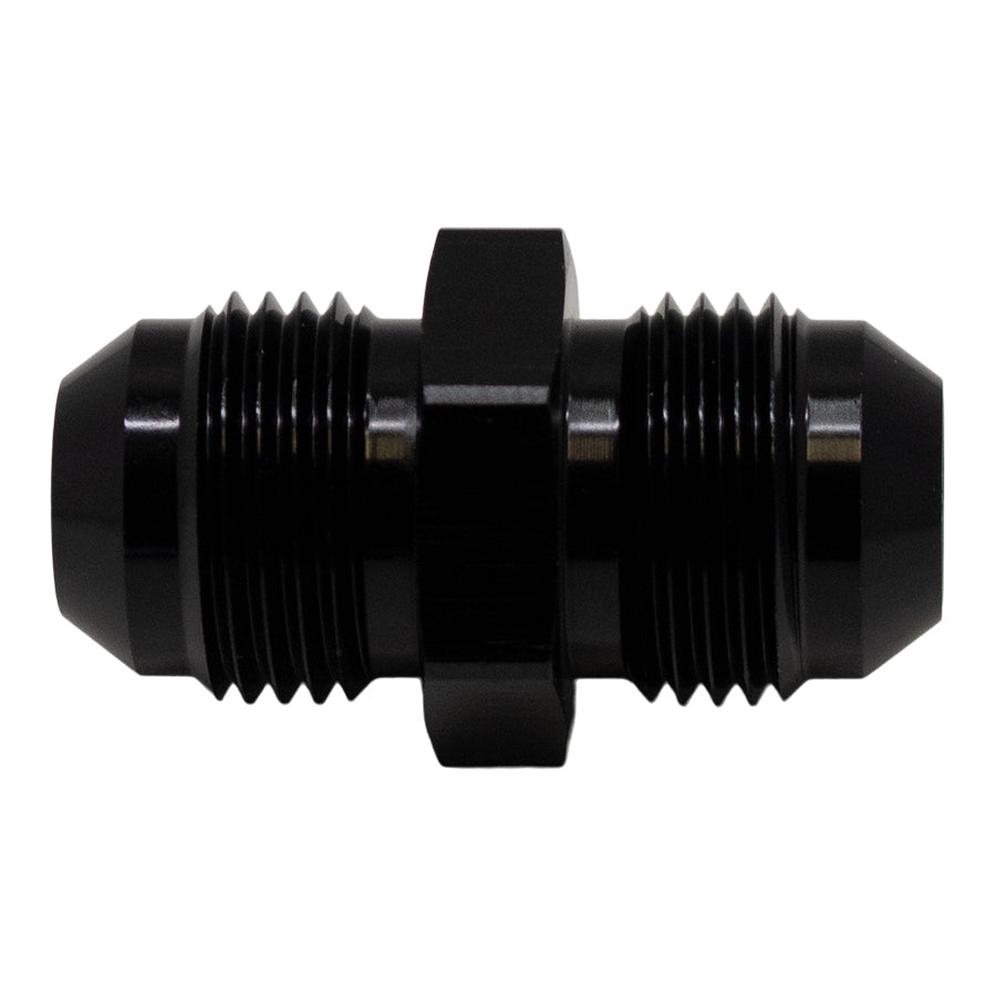 6-02-0204-B DeatschWerks 8AN Male Flare to 8AN Male Flare Coupler - Anodized Matte Black