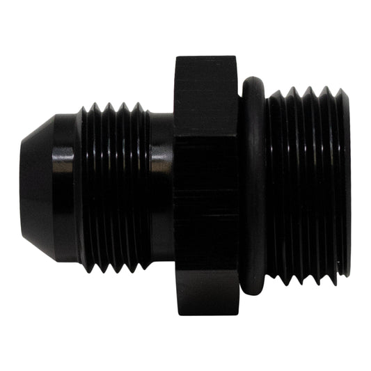 6-02-0406-B DeatschWerks 10AN ORB Male to 8AN Male Flare Adapter (Incl O-Ring) - Anodized Matte Black