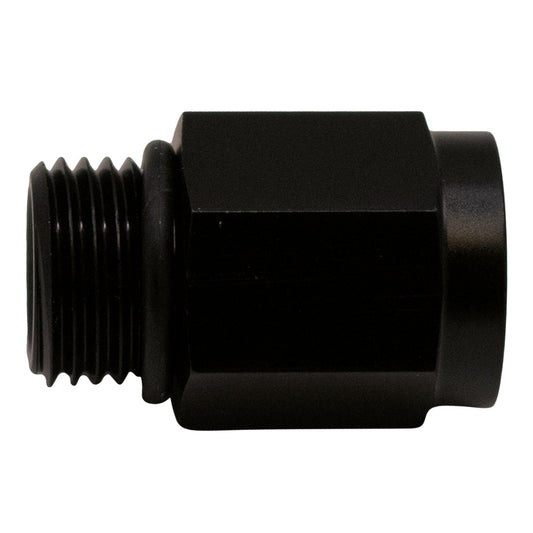 6-02-0601-B DeatschWerks 6AN ORB Male to M12 X 1.5 Metric Female (Incl O-Ring) - Anodized Matte Black