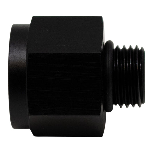 6-02-0605-B DeatschWerks 6AN ORB Male to M18 X 1.5 Metric Female (Incl O-Ring) - Anodized Matte Black