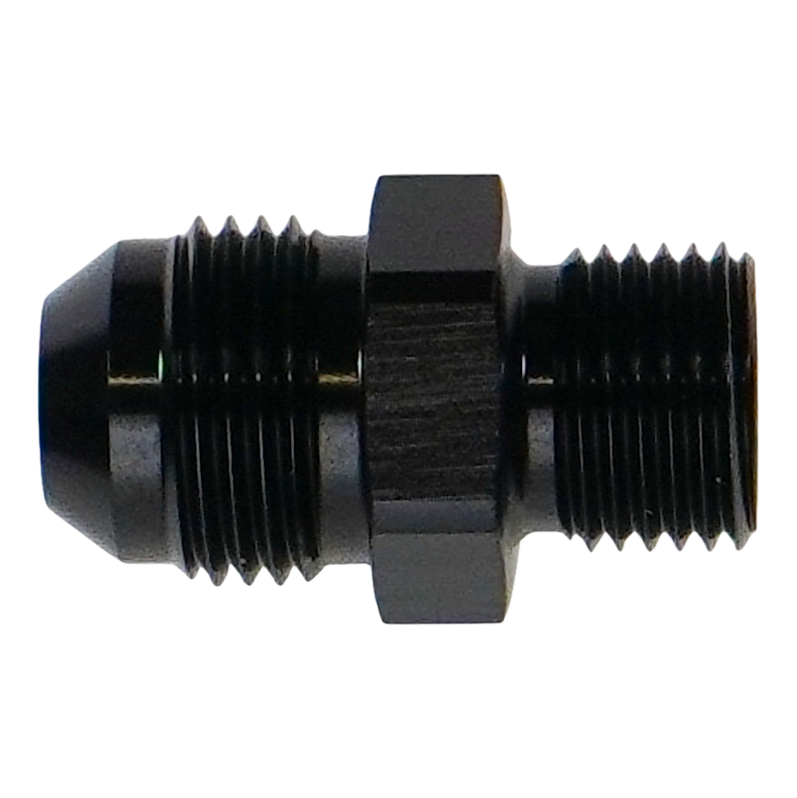 6-02-0644-B DeatschWerks 8AN Male Flare to M16x1.5 Male Inverted Flare Adapter