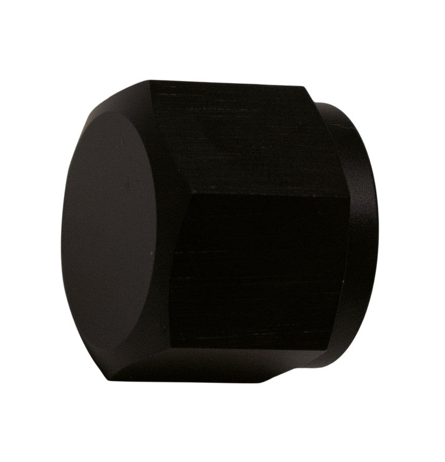 6-02-0715-B DeatschWerks 8AN Female Flare Cap - Anodized Matte Black