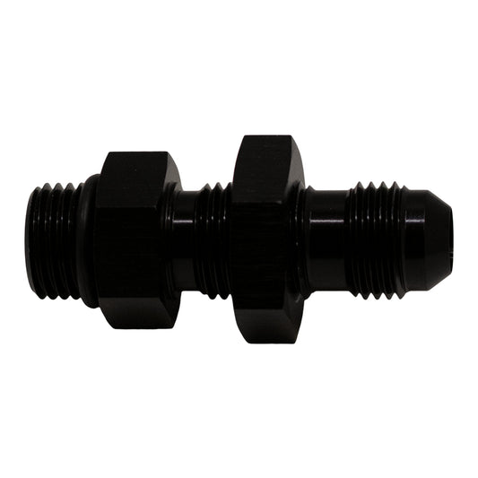6-02-0726-B DeatschWerks 6AN O-Ring Male to 6AN Male Flare Bulkhead Include Nut - Anodized Matte Black