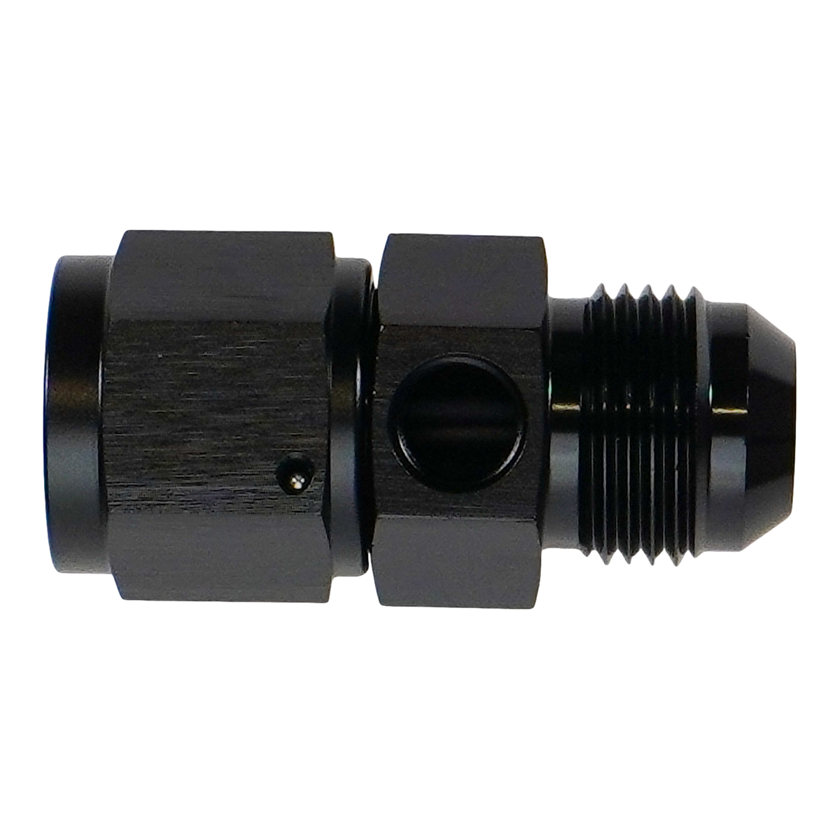 6-02-0775-B DeatschWerks 10AN Male Flare to Female Flare Swivel with 1/8th NPT