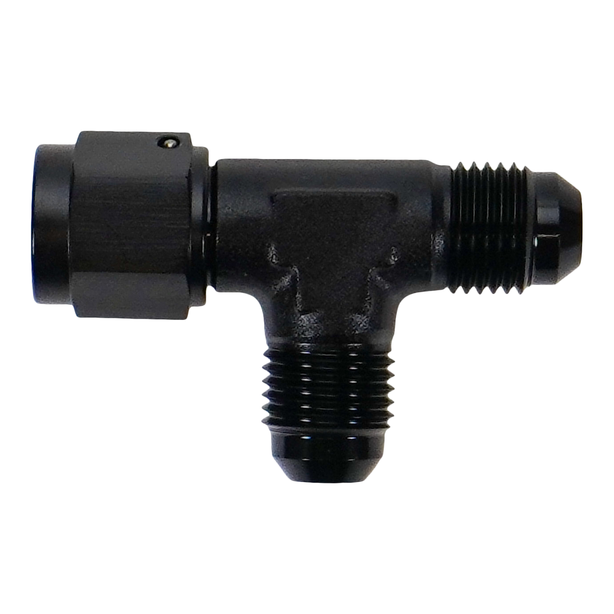 6-02-0780-B DeatschWerks 6AN Male Flare to Female Flare Swivel Tee on Straight
