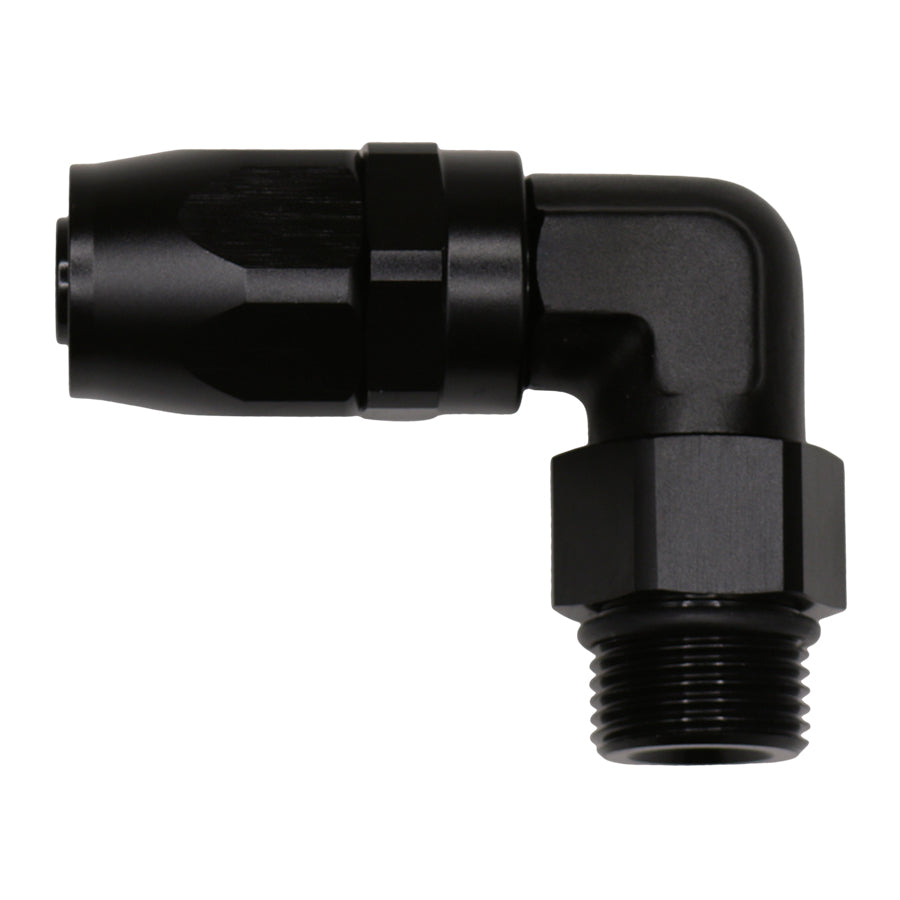 6-02-0829-B DeatschWerks 10AN ORB Female Swivel 90-Degree Hose End CPE - Anodized Matte Black