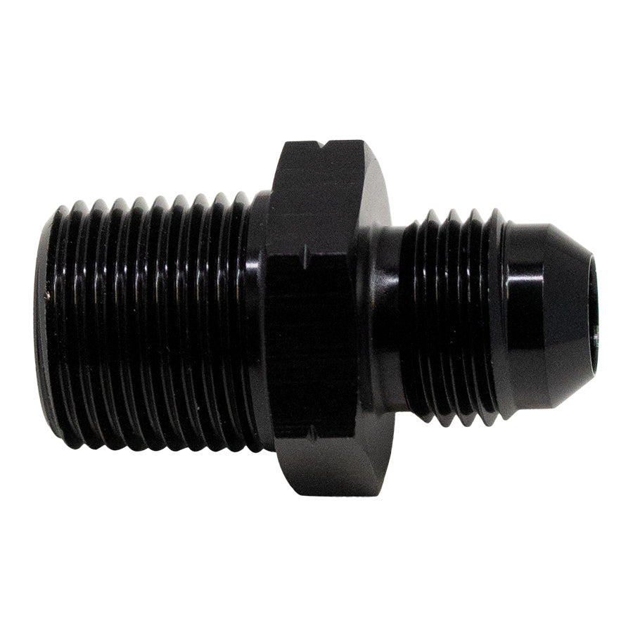 6-02-0902-B DeatschWerks 6AN Male Flare to 3/8in Male NPT Adapter - Anodized Matte Black