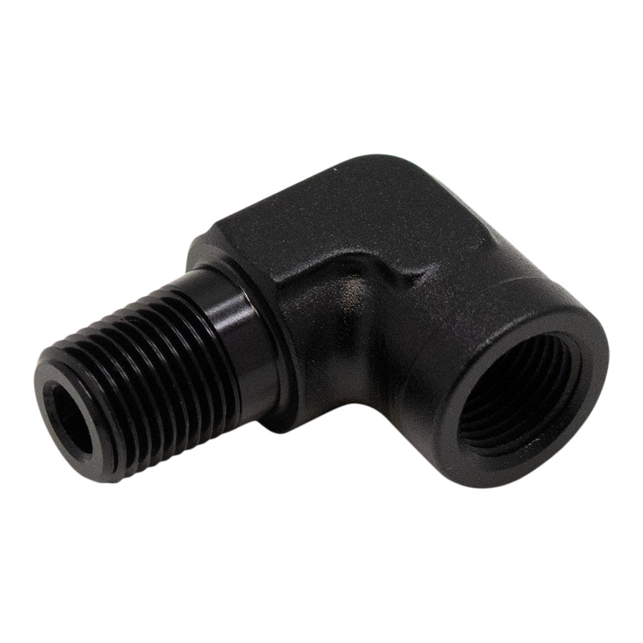 6-02-0920-B DeatschWerks 90-Degree 1/8in NPT Male to Female 1/8in NPT - Anodized Matte Black