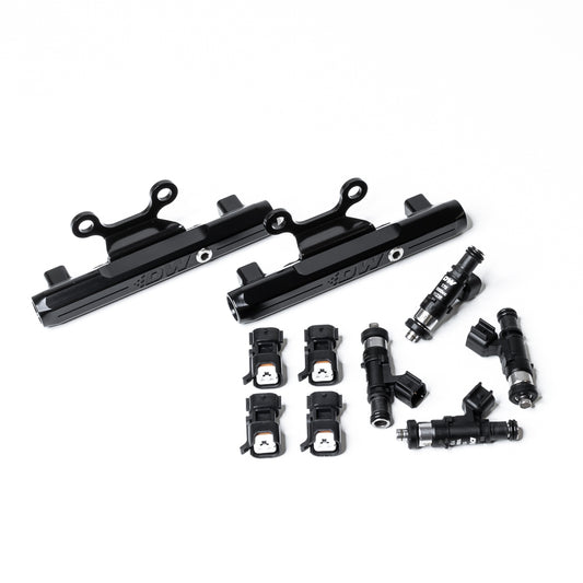 6-102-1000 DeatschWerks Top Feed Fuel Rail Kit with 1000cc Fuel Injectors WRX 02-14 STi 07-19 EJ205 EJ255 EJ257