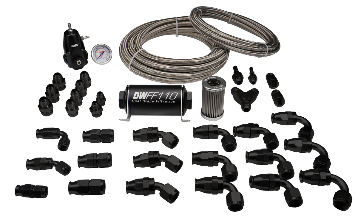 6-627 DeatschWerks A90 Supra / BMW M3/M4 X Module PTFE Return Plumbing kit