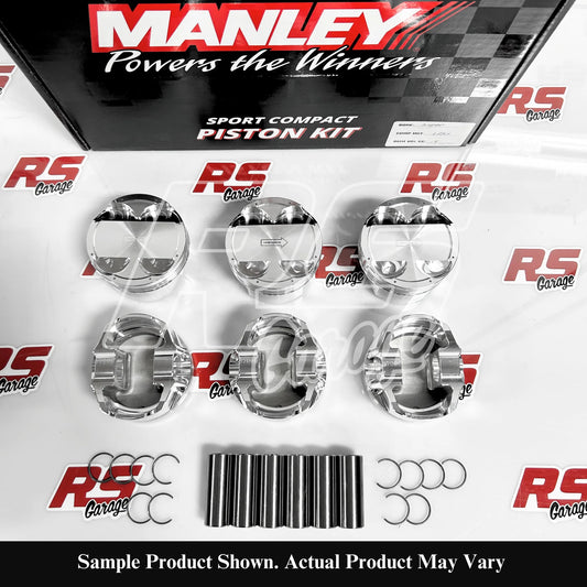 609105C-6 Manley Platinum Forged Pistons Toyota Supra MK4 2JZGTE 2JZ-GTE 2JZ-GE 86.5mm +0.5mm -2.5 cc 10.0:1