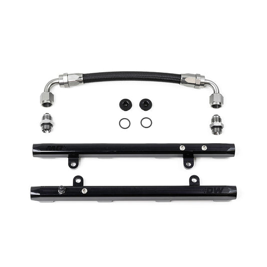 7-301-OE DeatschWerks Coyote 5.0 Fuel Rails with Crossover for Ford Mustang V8 2011-17, and Ford F-150 11-17