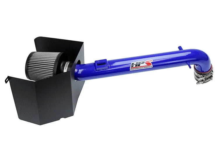 827-169BL HPS Performance Shortram Air Intake Kit 2005-2019 Toyota Tacoma 2.7L, Includes Heat Shield, Blue