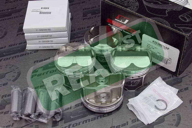 K593M815AP Wiseco AP Forged Pistons Honda Del Sol Civic Si 1.6L B16A 81.5mm +0.5mm 8.3 cc 11.0:1