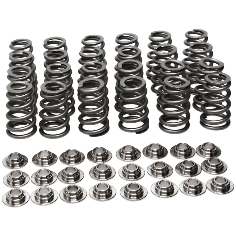 26135 Manley 100lbs Conical Single Valve Springs Titanium Retainers Kit Toyota Supra 2JZ-GTE 2JZ-GE