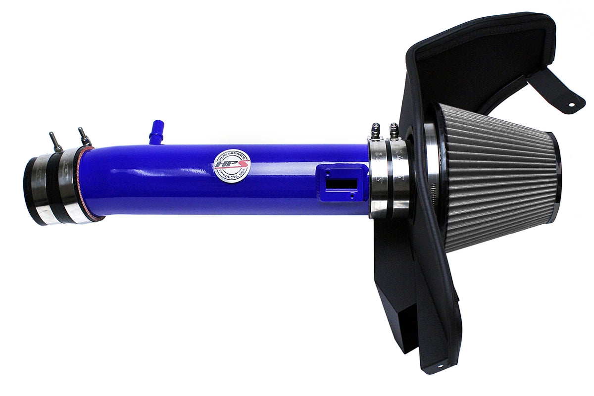 827-561BL HPS Blue 827 Series Performance Air Intake 2011-2014 Ford Mustang 3.7L V6 Includes Heat Shield
