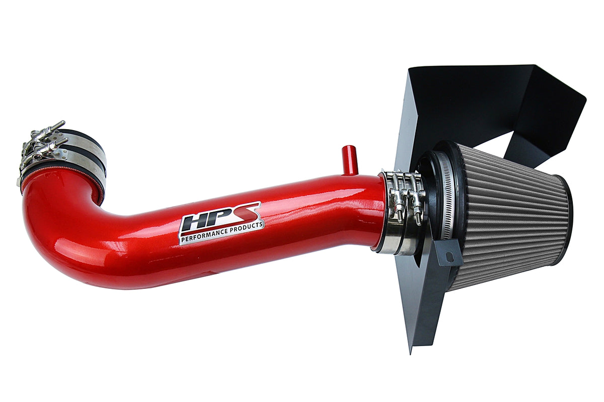 827-600R HPS Red 827 Series Performance Air Intake 2011-2020 Dodge Challenger 5.7L V8 Except Shaker Hood Includes Heat Shield