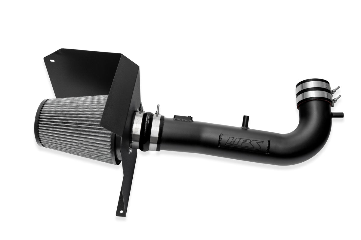 827-603WB HPS Black 827 Series Performance Air Intake 2014-2019 Chevy Silverado 1500 5.3L V8 Includes Heat Shield