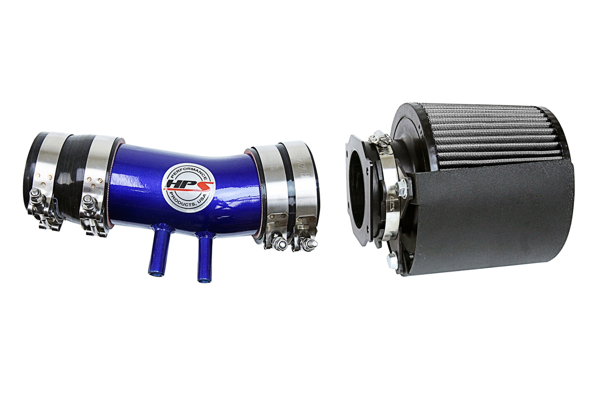 827-604BL HPS Blue 827 Series Performance Air Intake 1999-2004 Nissan Frontier 3.3L V6 Non Supercharged Includes Heat Shield