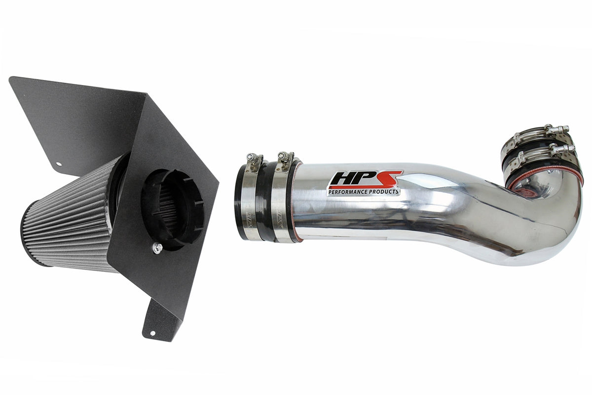 827-622P HPS Polished 827 Series Performance Air Intake 2007-2008 Chevy Silverado 1500 4.8L 5.3L 6.0L V8 Includes Heat Shield