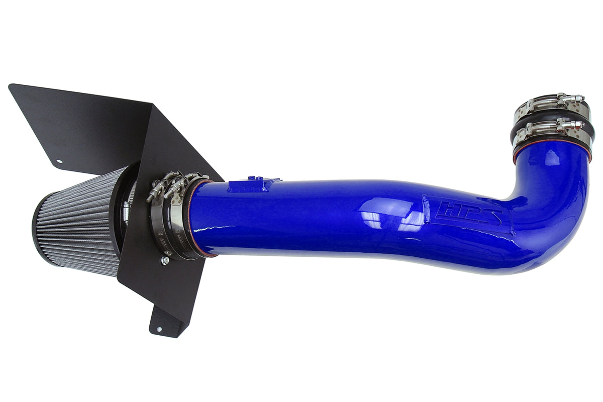 827-667BL HPS Blue 827 Series Performance Air Intake 2009-2013 Gmc Sierra 1500 4.8L 5.3L 6.0L 6.2L V8 (excludes Hybrid) Includes Heat Shield